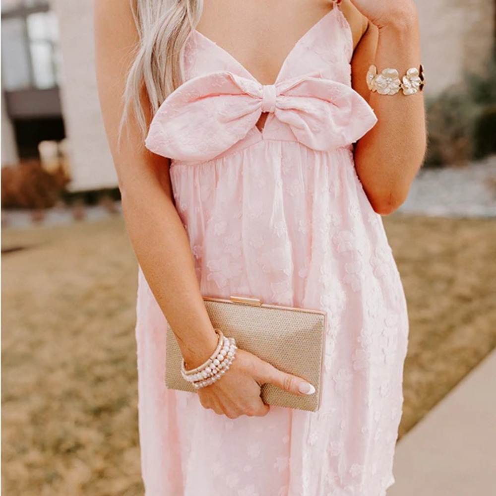 TCEC Boutique Pink Bow Dress
